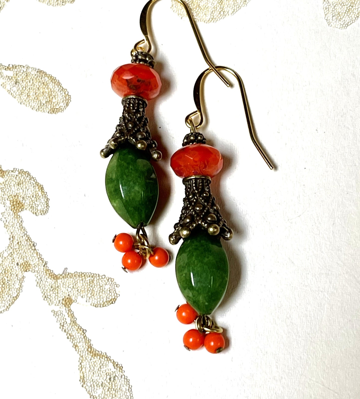 Texture Metal Bead Caps Bronze Color. 12 Per Order