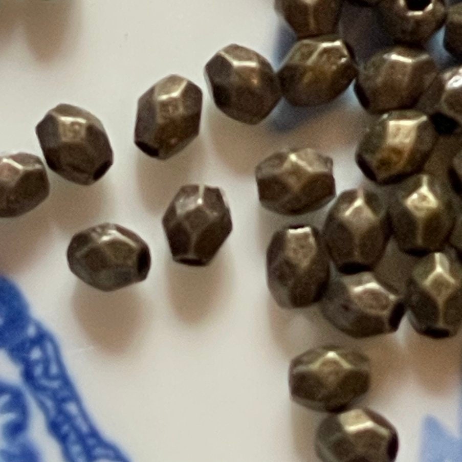 Tiny Drum Metal Beads 50 per order