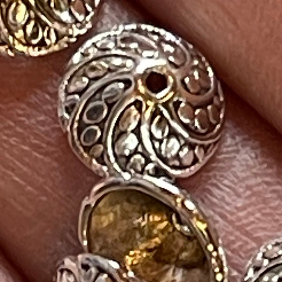 Silver Swirl Bead Caps. 10 per order